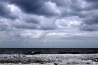 İsrail 'in kuzeyinde Akdeniz' in ıssız kıyıları 