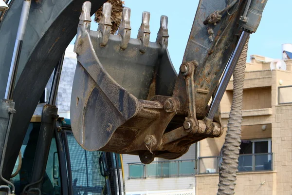 Herramientas Mecanismos Trabajo Trabajo Una Obra Construcción Israel —  Fotos de Stock