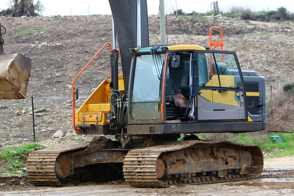 Strumenti Meccanismi Lavoro Lavoro Cantiere Israele — Foto Stock