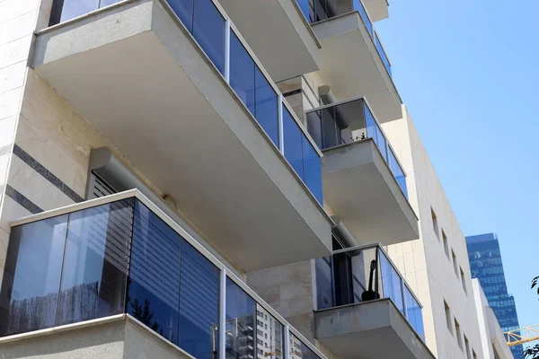 Srail Akdeniz Kıyısında Bir Şehir Olan Tel Aviv Caddeleri Boyunca — Stok fotoğraf