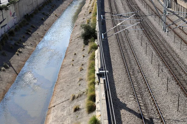 Järnvägs Och Järnvägsbilar Israel — Stockfoto