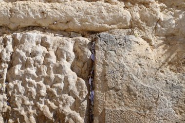 The Wailing Wall is part of the ancient wall around the western slope of the Temple Mount in the Old City of Jerusalem 