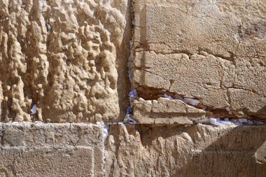 The Wailing Wall is part of the ancient wall around the western slope of the Temple Mount in the Old City of Jerusalem 