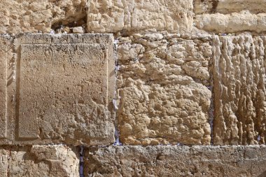 The Wailing Wall is part of the ancient wall around the western slope of the Temple Mount in the Old City of Jerusalem 