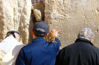 The Wailing Wall is part of the ancient wall around the western slope of the Temple Mount in the Old City of Jerusalem 
