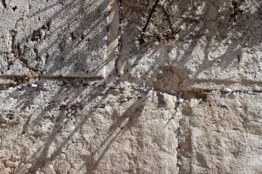 The Wailing Wall is part of the ancient wall around the western slope of the Temple Mount in the Old City of Jerusalem 