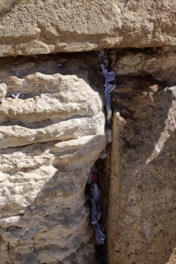 The Wailing Wall is part of the ancient wall around the western slope of the Temple Mount in the Old City of Jerusalem 