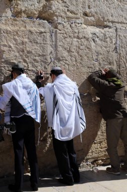 The Wailing Wall is part of the ancient wall around the western slope of the Temple Mount in the Old City of Jerusalem 