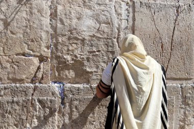 The Wailing Wall is part of the ancient wall around the western slope of the Temple Mount in the Old City of Jerusalem 