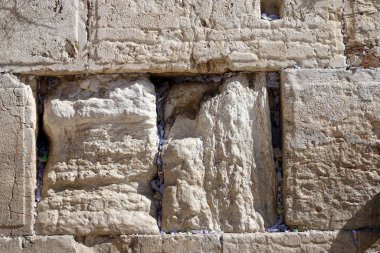 The Wailing Wall is part of the ancient wall around the western slope of the Temple Mount in the Old City of Jerusalem 