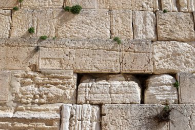 The Wailing Wall is part of the ancient wall around the western slope of the Temple Mount in the Old City of Jerusalem 