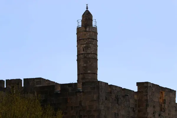 Les Murs Forteresse Vieille Ville Jérusalem Ont Été Construits 1538 — Photo
