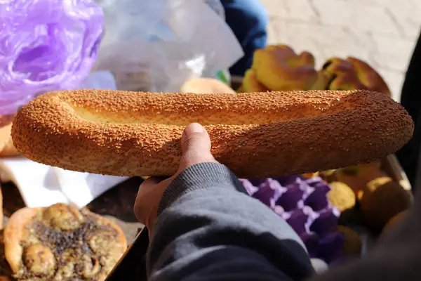 Pan Productos Panadería Venden Jerusalén Capital Del Estado Israel — Foto de Stock