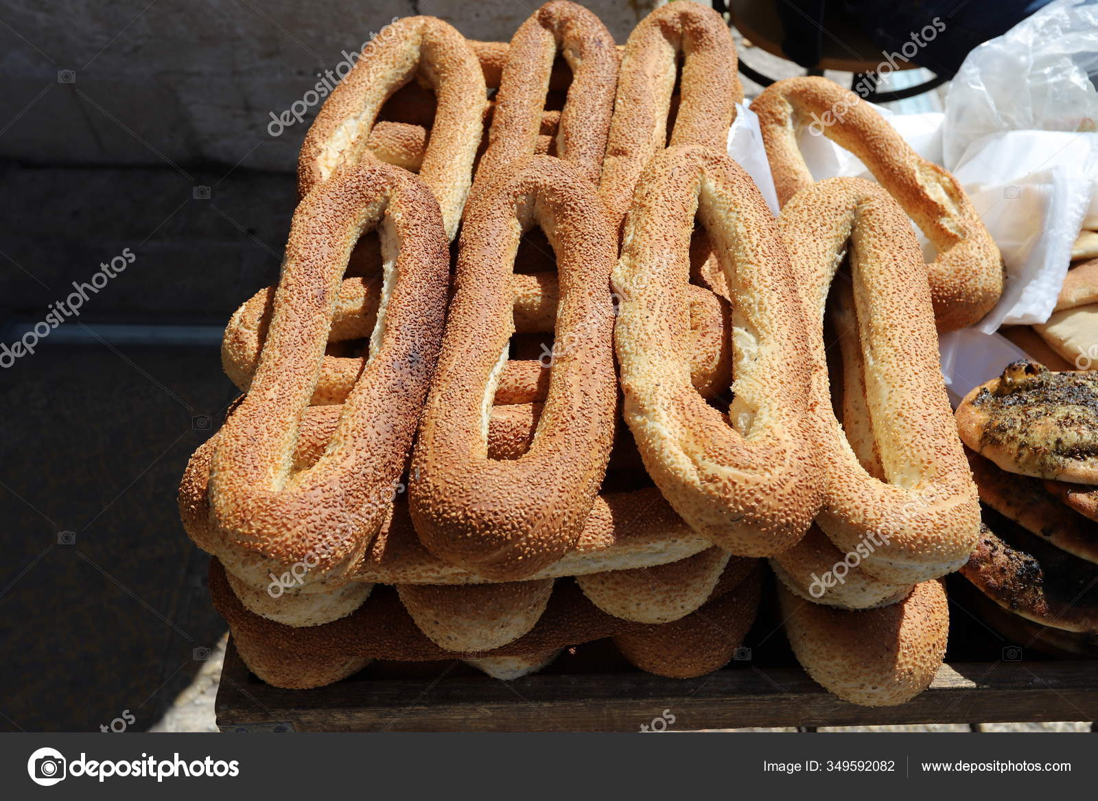 Bread Bakery Products Sold Jerusalem Capital State Israel Stock Photo