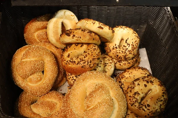 Brot Und Backwaren Werden Jerusalem Der Hauptstadt Des Staates Israel — Stockfoto