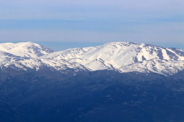 Cordillera Hermón Encuentra Frontera Siria Líbano Israel Punto Más Alto —  Fotos de Stock