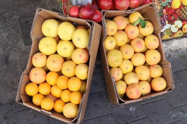 Fresh Fruits Vegetables Sold Bazaar City Jerusalem Capital Israel — Stock Photo, Image
