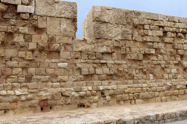 Stone Wall Ancient Fortress Northern Israel — Stock Photo, Image