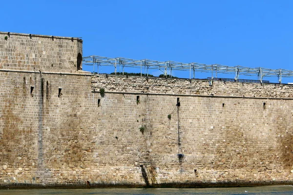 Muro Pietra Antica Fortezza Nel Nord Israele — Foto Stock