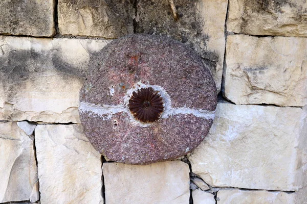 Muro Piedra Una Antigua Fortaleza Norte Israel — Foto de Stock