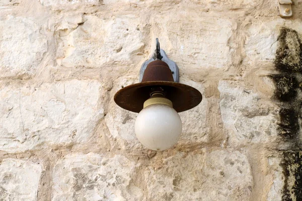 Городской Электрический Фонарь Большом Городе Израиля — стоковое фото