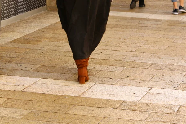 Das Leben Auf Den Straßen Jerusalems Bevor Das Virus Nach — Stockfoto