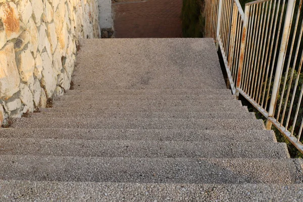 Staircase City Park Shores Mediterranean Sea Northern Israel — Stock Photo, Image