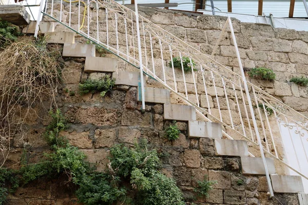 Escalera Parque Ciudad Orillas Del Mar Mediterráneo Norte Israel — Foto de Stock