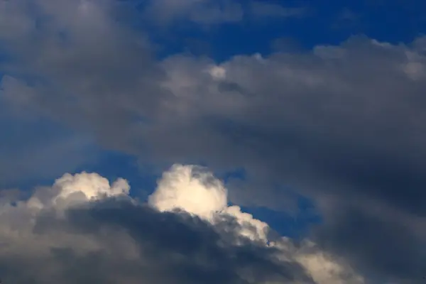 Awan Petir Mengapung Langit Israel Utara Besok Akan Hujan Dan — Stok Foto