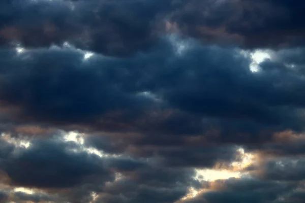 Thunderclouds Floating Sky Northern Israel Tomorrow Rain Wind — Stock Photo, Image