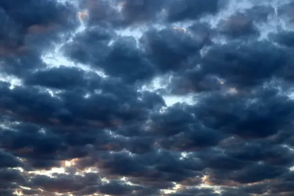 Donderwolken Zweven Lucht Het Noorden Van Israël Morgen Gaat Het — Stockfoto