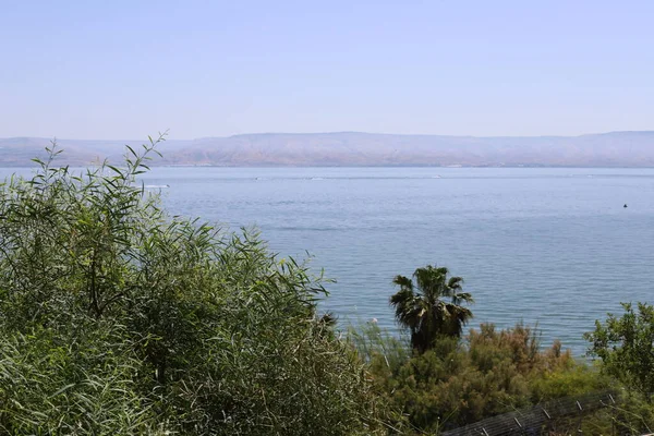 Sea Galilee Galilee Freshwater Lake Israel Lowest Freshwater Lake Earth — Stock Photo, Image