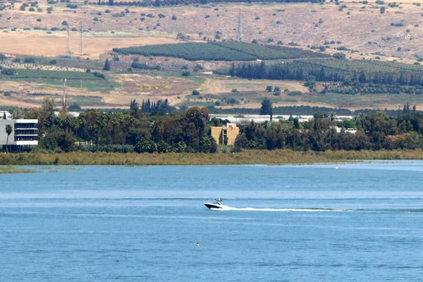 Mar Galilea Galilea Lago Agua Dulce Israel Lago Agua Dulce — Foto de Stock