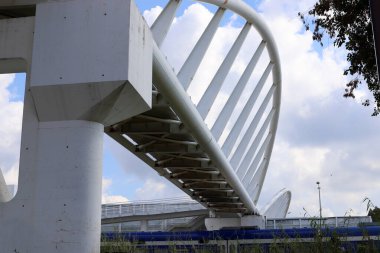 Köprü - Kuzey İsrail 'deki bir orman parkında inşa edilmiş yapay bir yapı. 