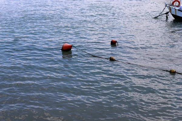 Pontile Imbarcazioni Diporto Imbarcazioni Sulle Rive Del Mar Mediterraneo Nel — Foto Stock