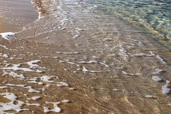 Sandy Beach Shores Mediterranean Sea Northern Israel Hot Summer Israel — Stock Photo, Image