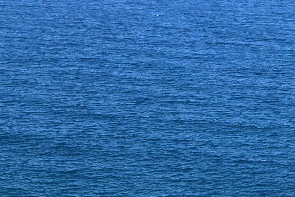 Kuzey Srail Akdeniz Kıyısındaki Kumsal Srail Sıcak Yaz — Stok fotoğraf