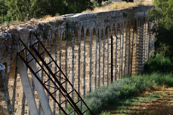Viaducto Piedra Antigua Ciudad Acre Sistema Abastecimiento Agua Las Fuentes — Foto de Stock
