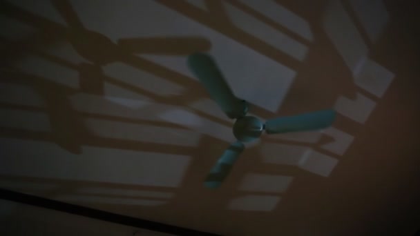 Running The Fan In The Room At Night Slow Rotation