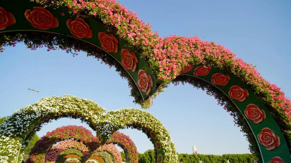 Heart shaped flower beds at the Alley of Hearts.