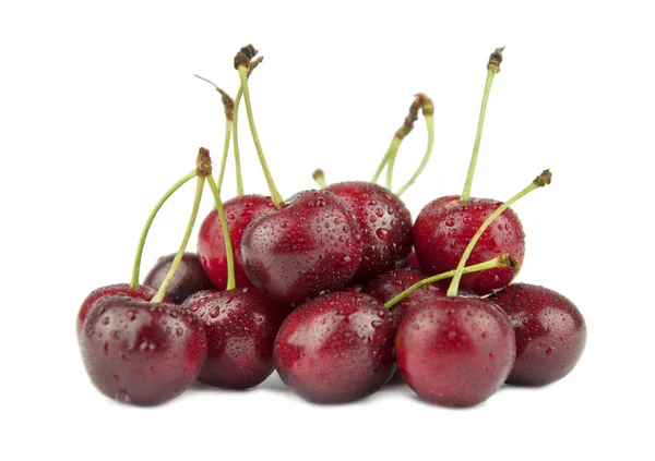 Beyaz arka plan üzerinde izole Olgun Kiraz