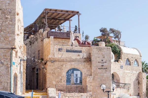 Calle tranquila en la ciudad vieja Yafo, Israel — Foto de Stock