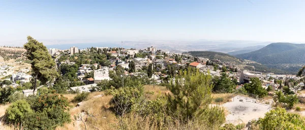 Vista panorámica de la ciudad Safed (Zefat, Tsfat) y el Mar de —  Fotos de Stock