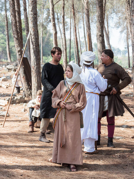 Participant in the reconstruction of Horns of Hattin battle in 1
