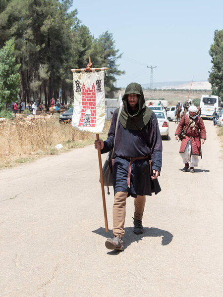 Participants in the reconstruction of Horns of Hattin battle in 