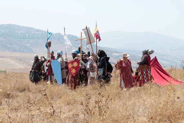 Katılımcılar Hıttin boynuzları, savaşta yeniden inşası 