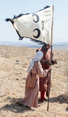 Katılımcılar Hıttin boynuzları, savaşta yeniden inşası 