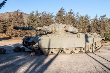İsrail tankı İsrail 'in Golan Tepeleri' ndeki Kıyamet Günü 'nün (Yom Kippur Savaşı) peşindedir.