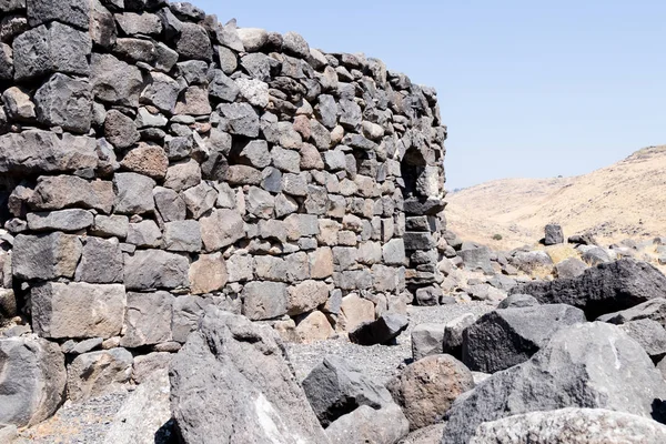 The ruins of the ancient Hebrew city Korazim (Horazin, Khirbet Karazeh), destroyed by  an earthquake in the 4th century AD, on the Golan Heights in Israel