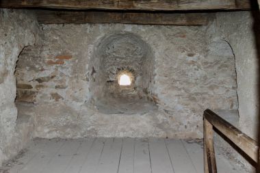 Romanya Prejmer şehirde güçlendirilmiş kilise Prejmer dış koruyucu Duvar Tavan altında yaka